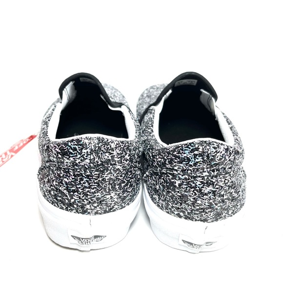 Vans Classic Slip On Sneakers Women’s Black/Purple Glitter Party Size 7 - Picture 8 of 12